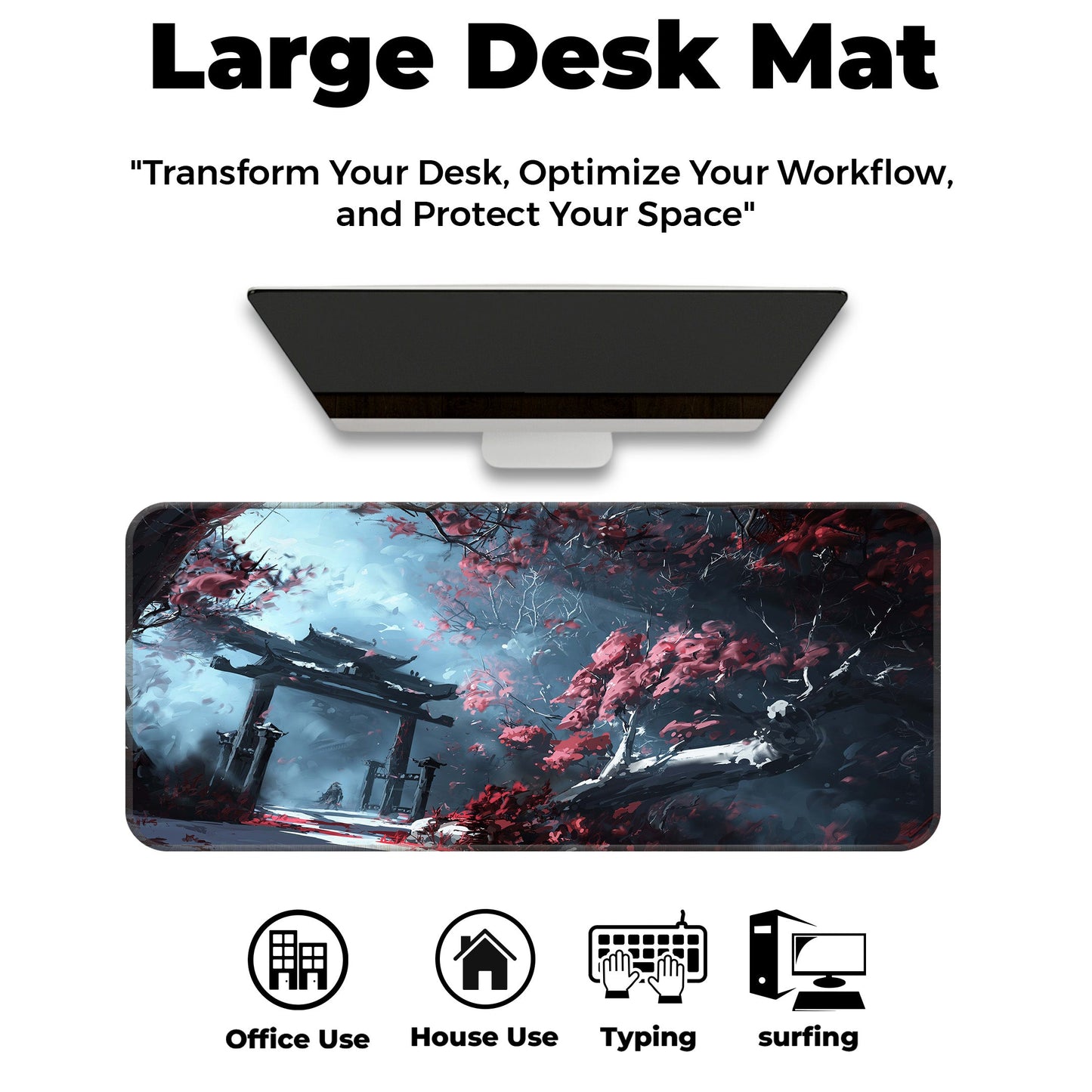 Dark Sakura Art - XL Mousepad