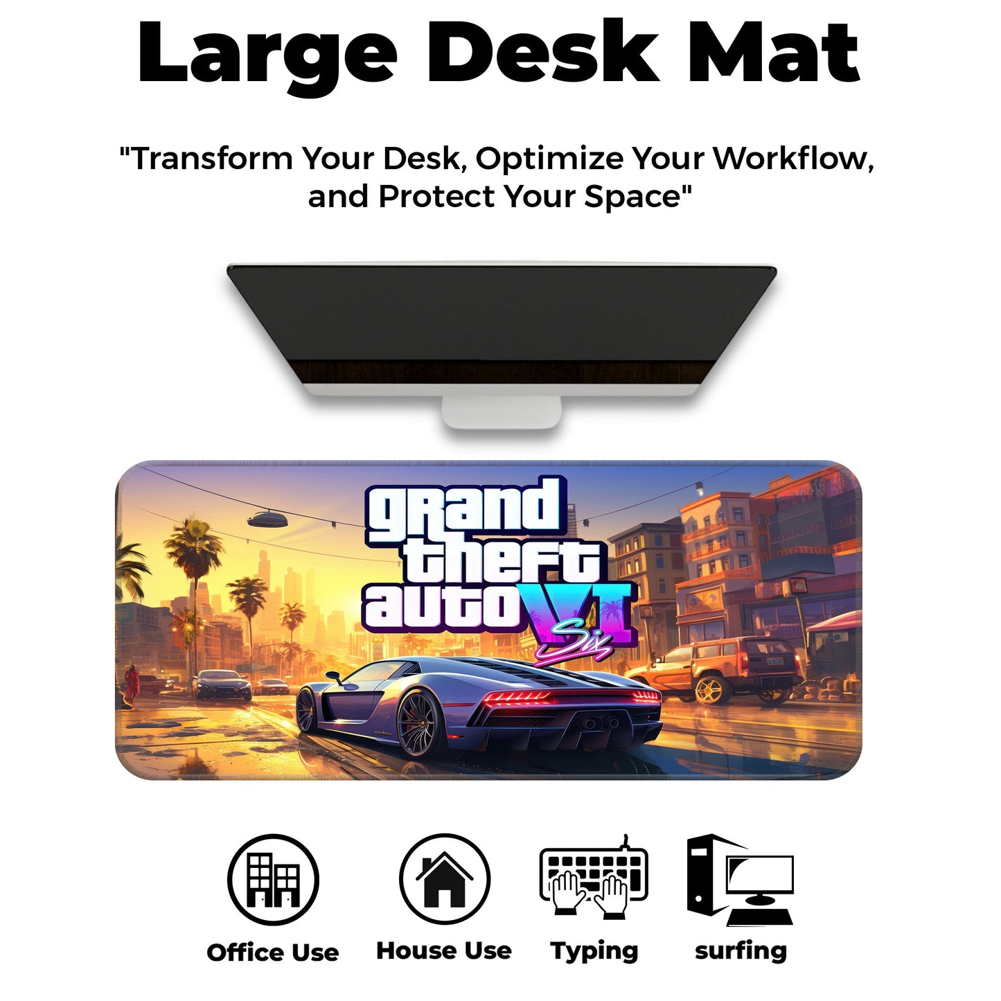 GTA VI - I - XL Mousepad