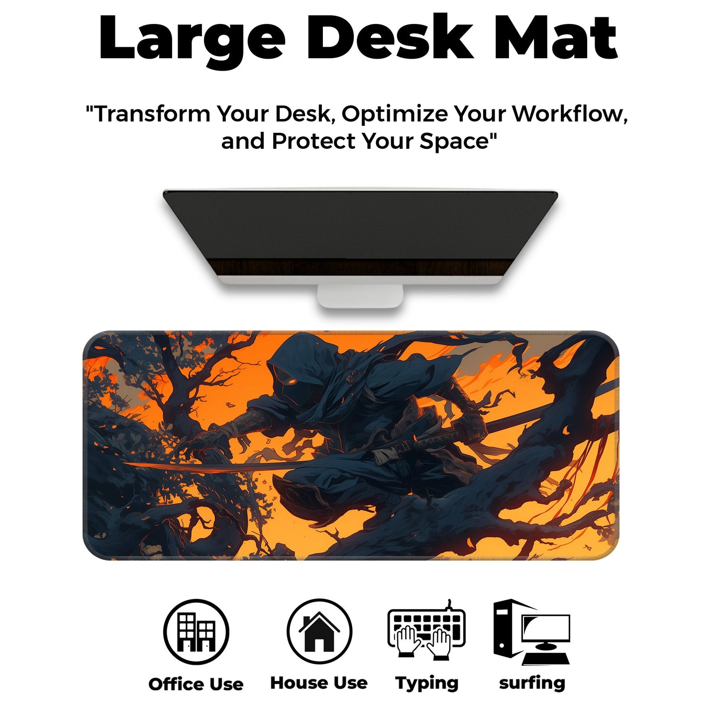 Ninja Abstract - XL Mousepad