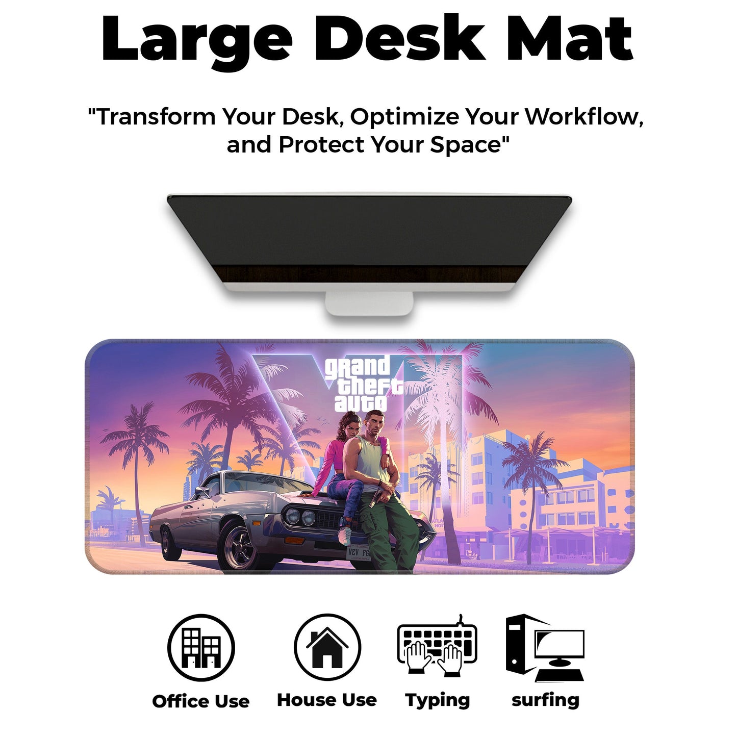 GTA VI - III - XXL Mousepad