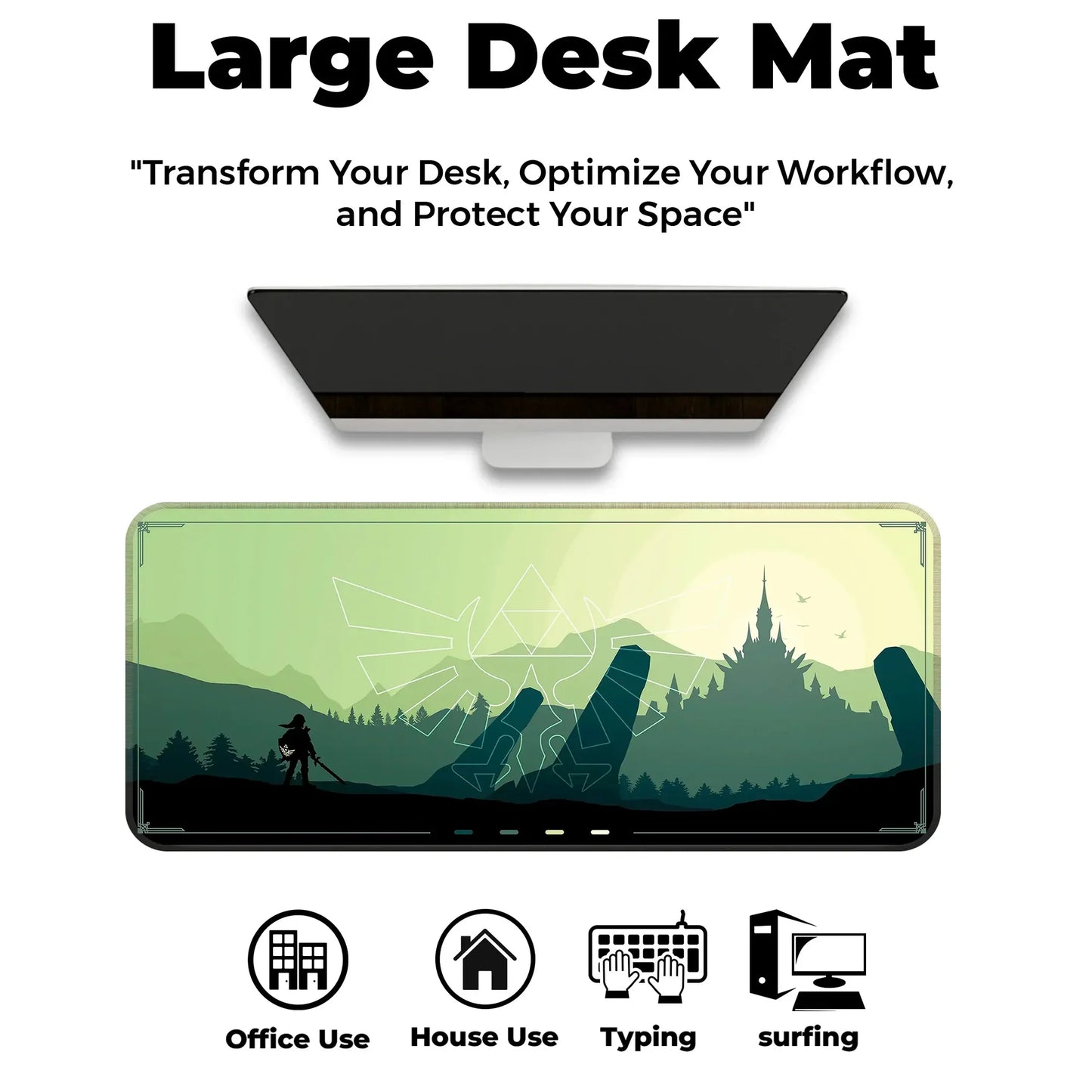 Zen Forest - Green - XXL Mousepad