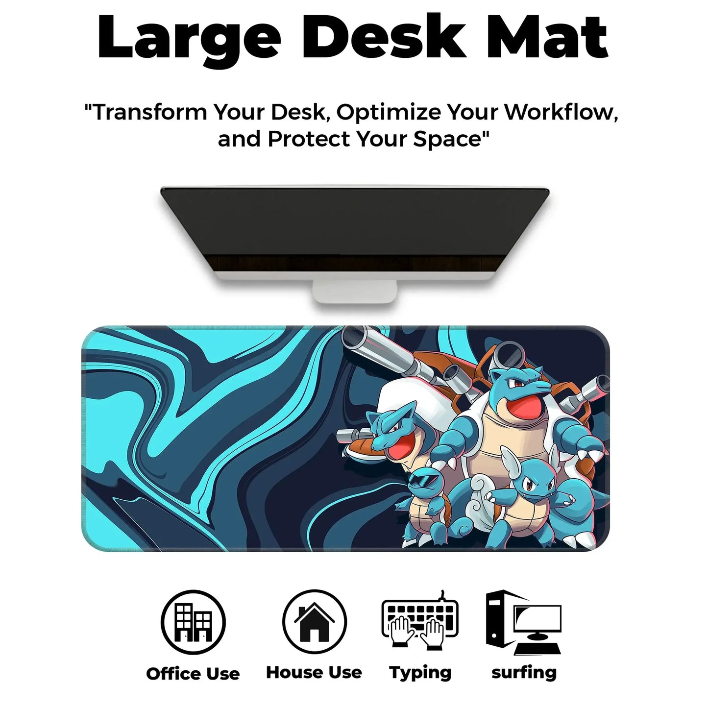 Squirtle Family - E-XL Mousepad