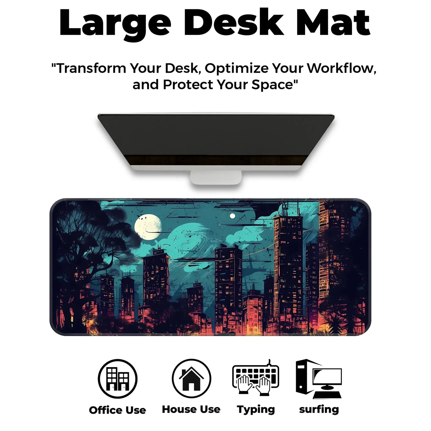 Modern Night City - E-XL Mousepad
