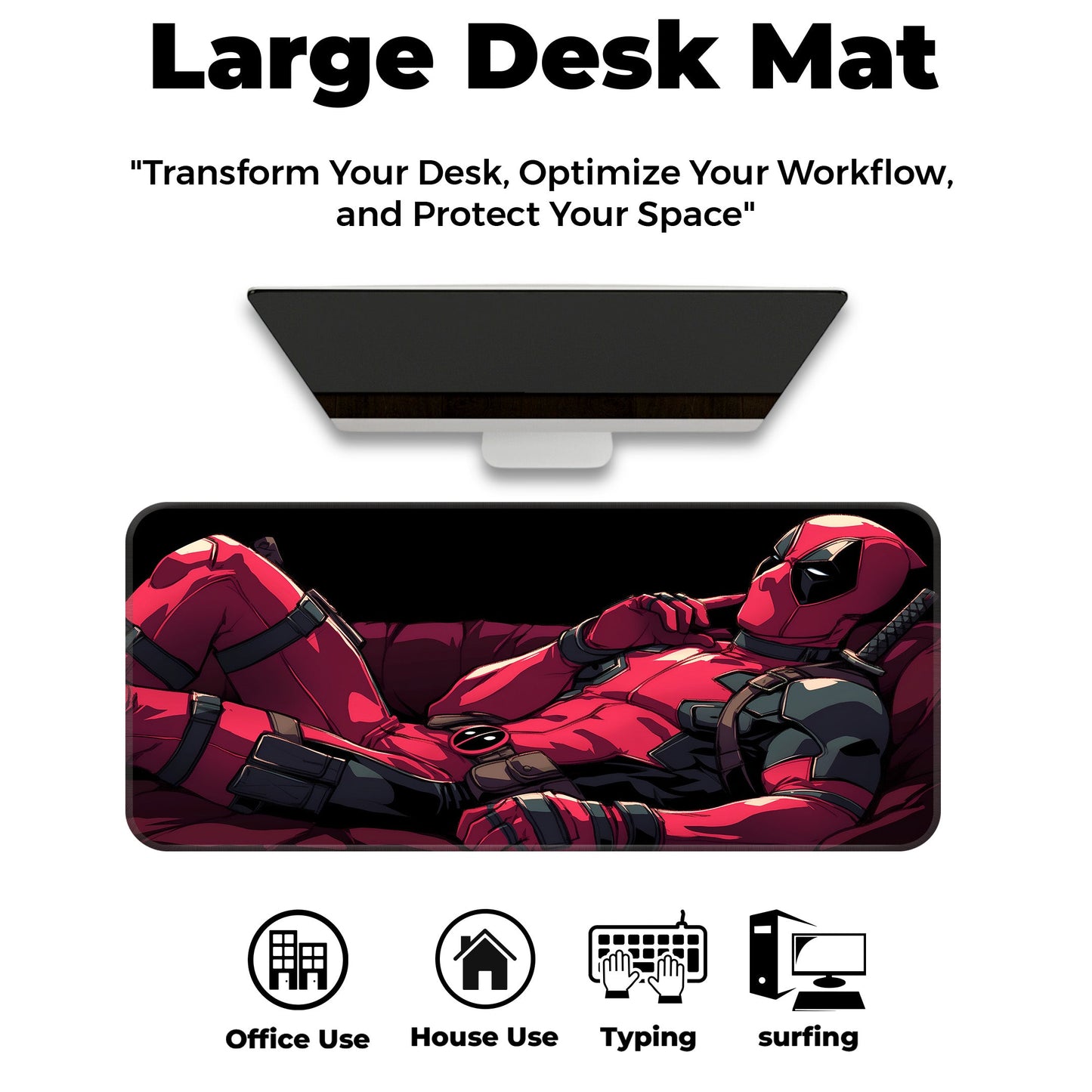 Chilling Deadpool - XL Mousepad