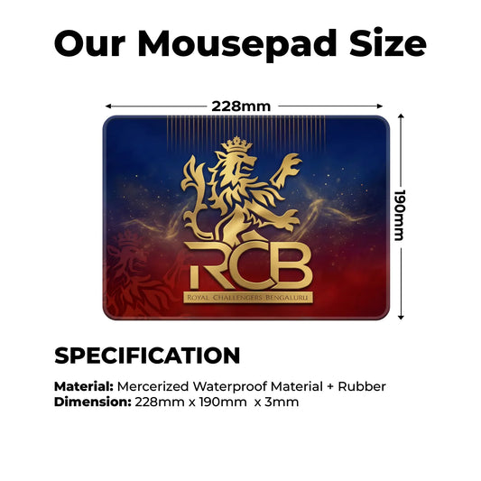 Royal Challengers Banglore – S Size Mousepad (Special Cricket Edition)