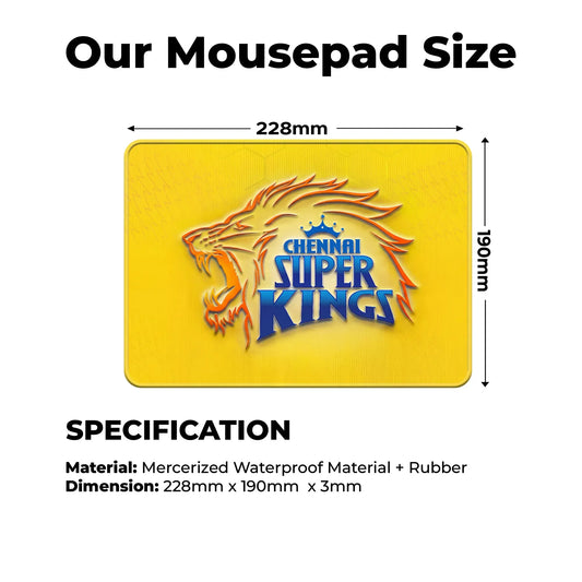 Chennai Super Kings – S Size Mousepad (Special Cricket Edition)