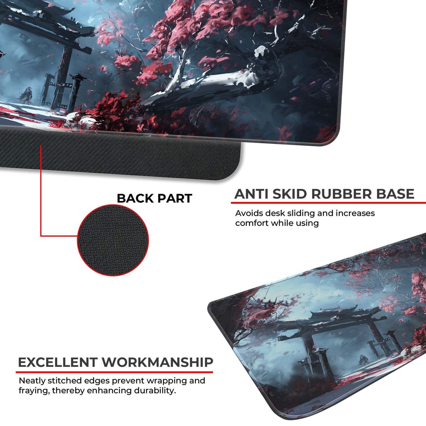 Dark Sakura Art - XL Mousepad