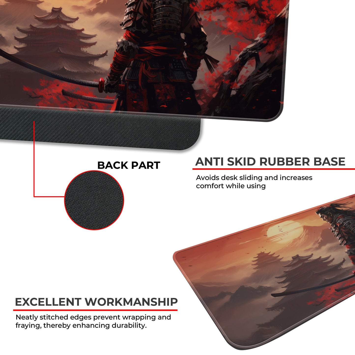 Japanese Samurai - E-XL Mousepad
