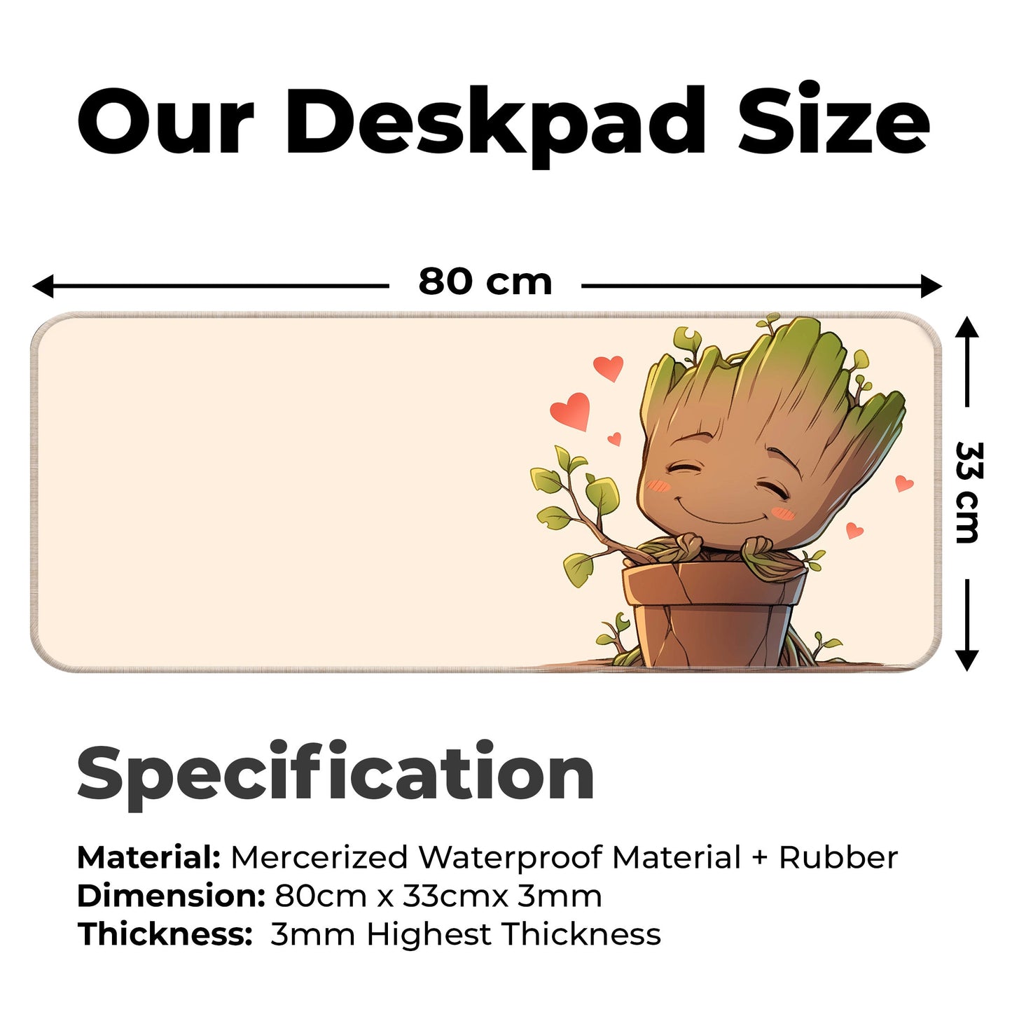 Cute Groot - E-XL Mousepad