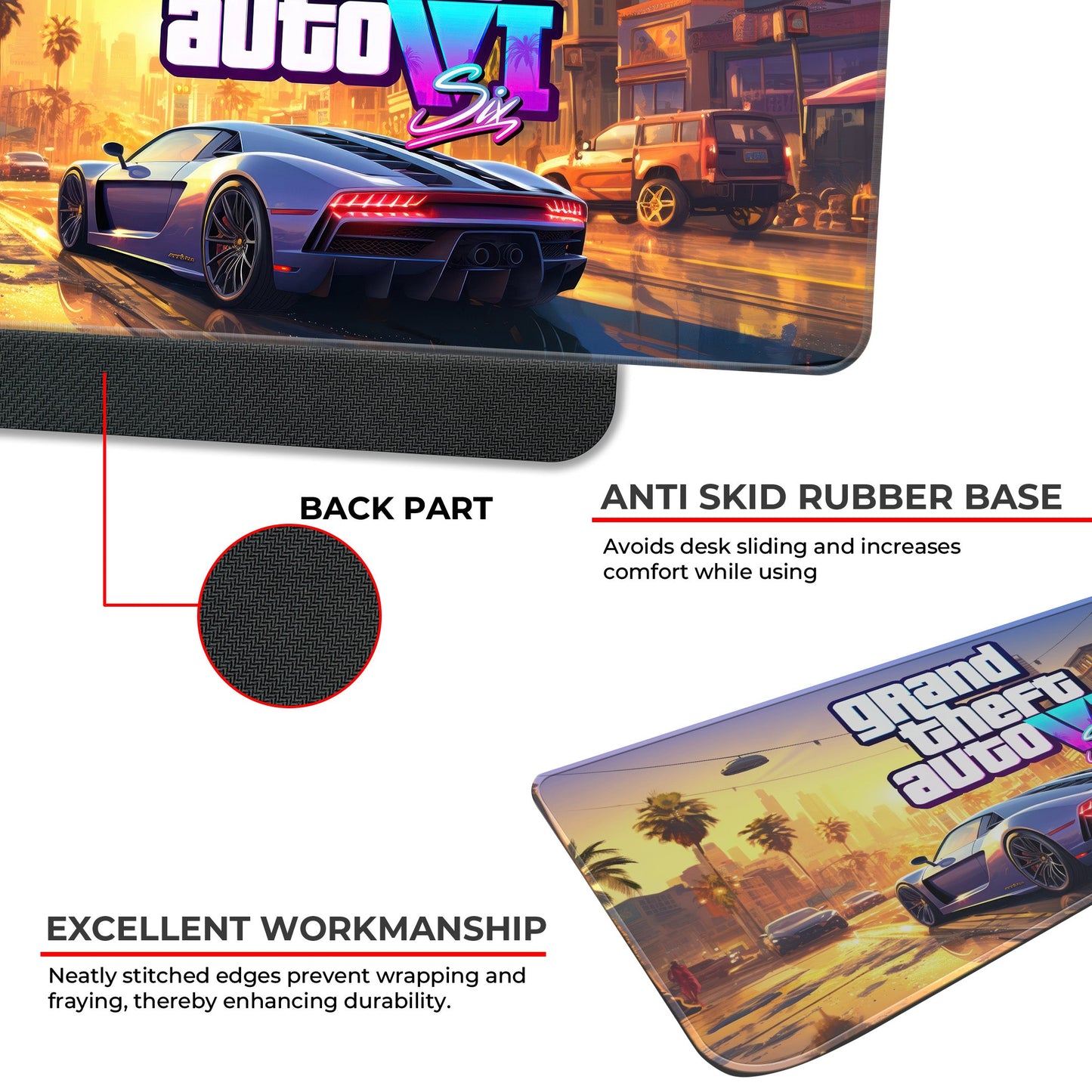 GTA VI - I - E-XL Mousepad