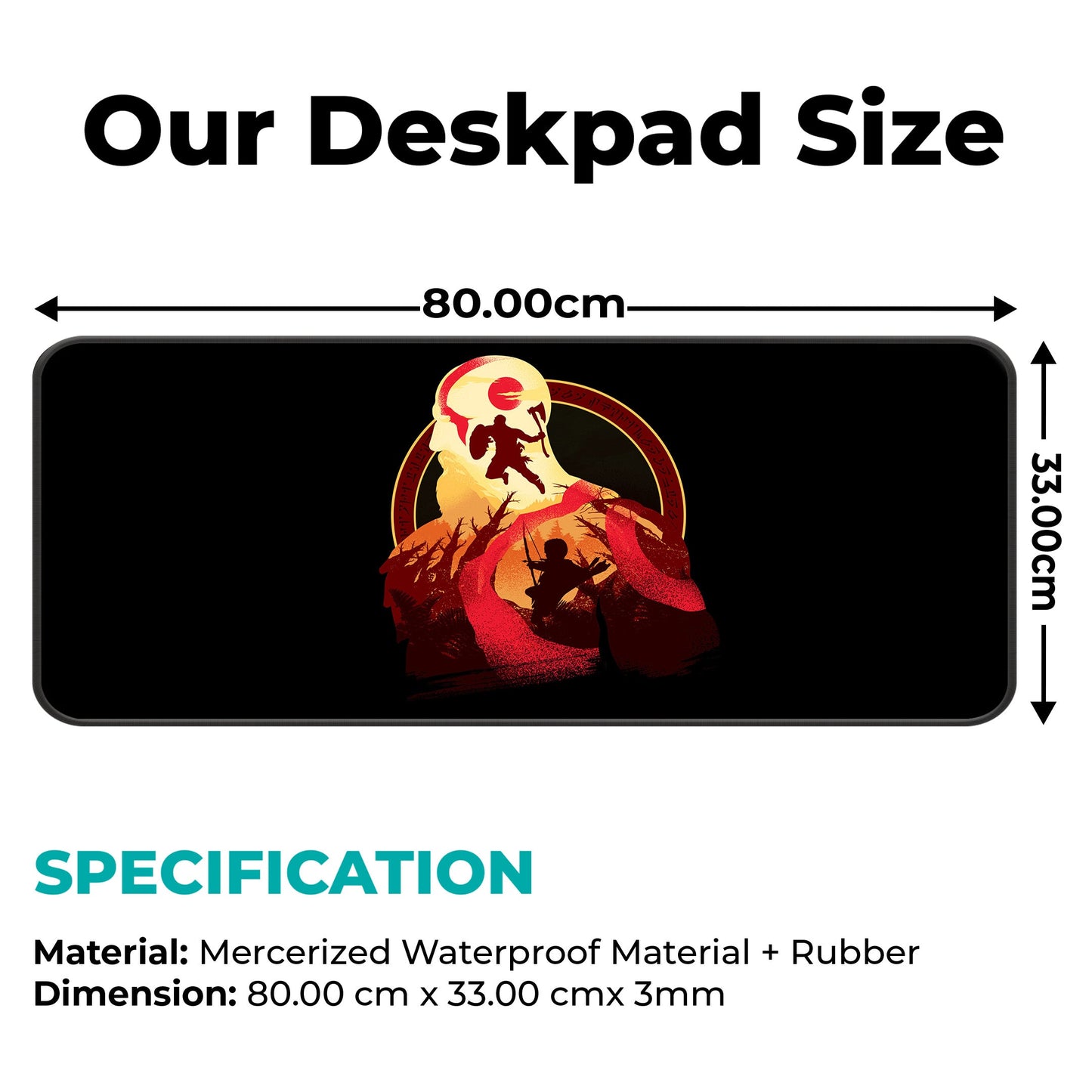 Kratos Artwork - E-XL Mousepad