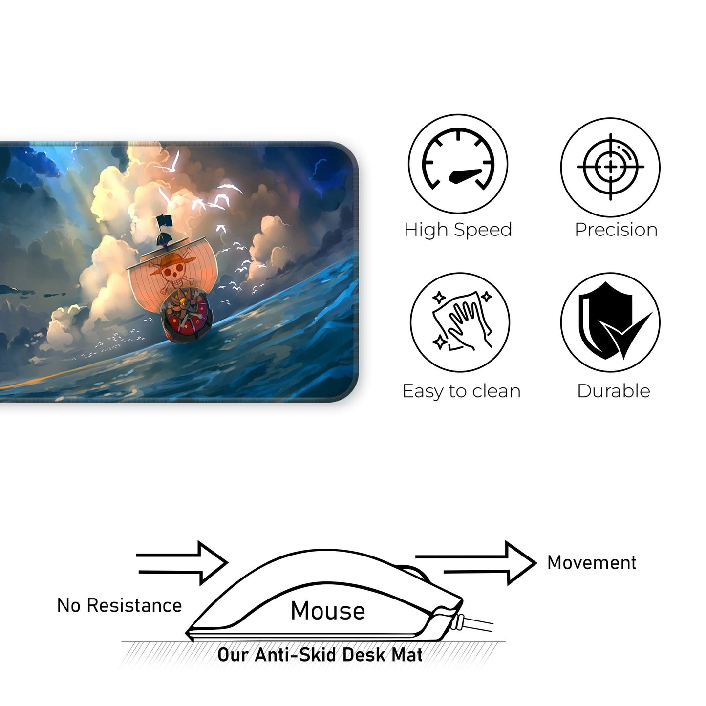 A Thousand Sunny - E-XL Mousepad