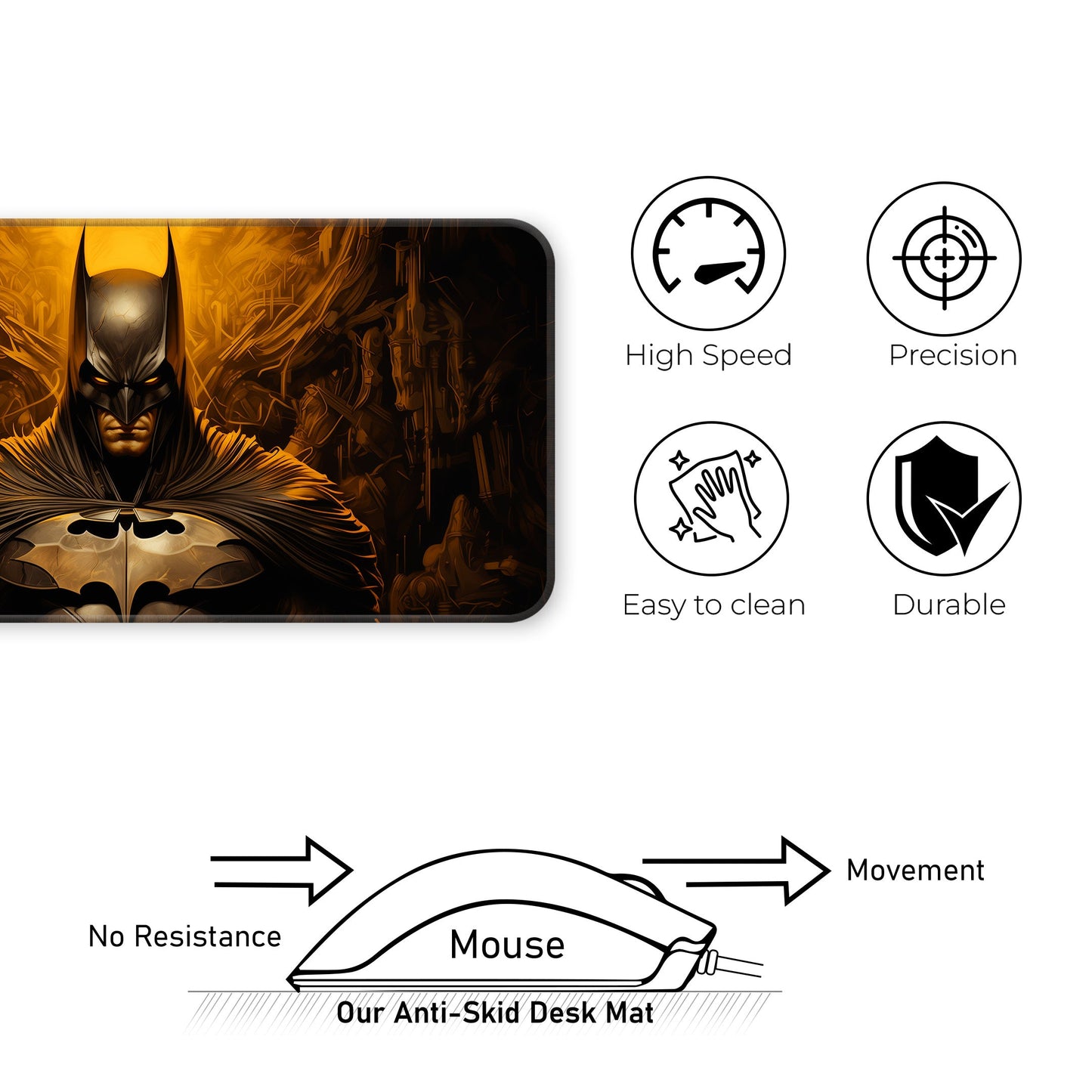 Golden Batman - E-XL Mousepad