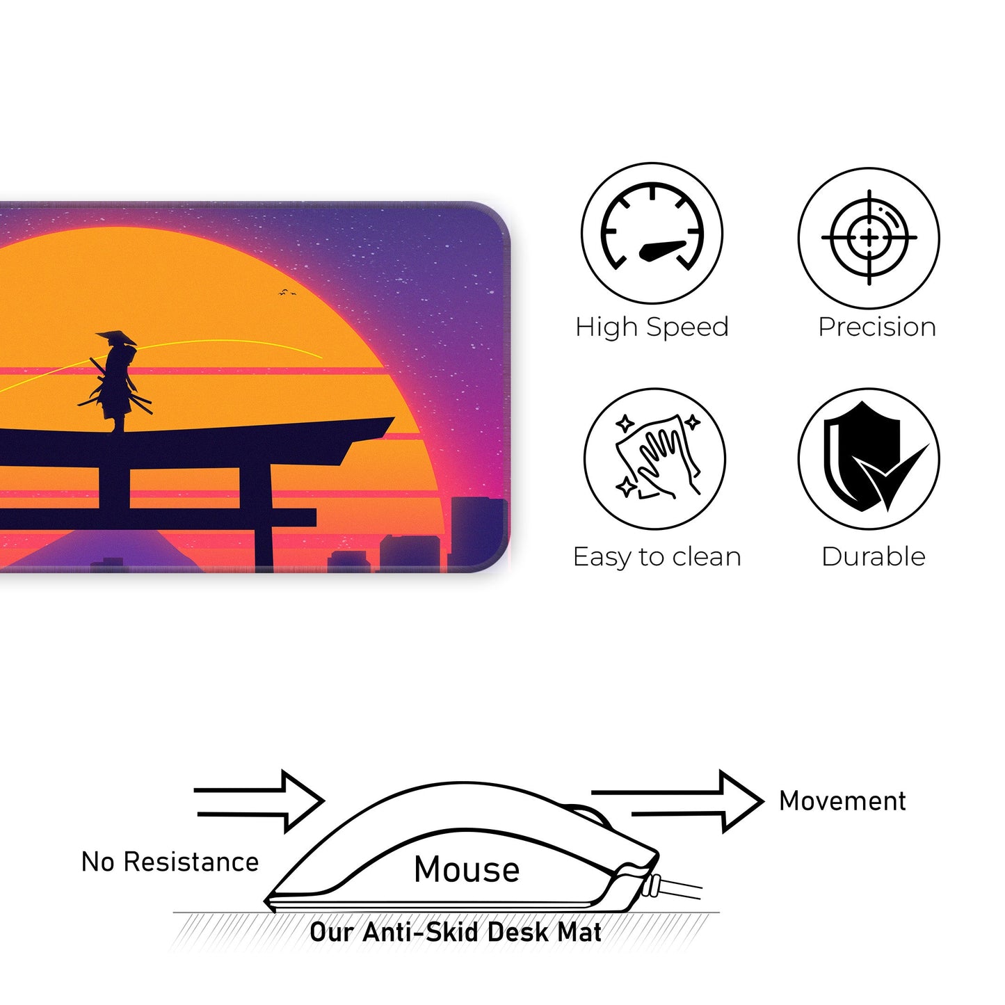Tori Gate Abstract - XXL Mousepad