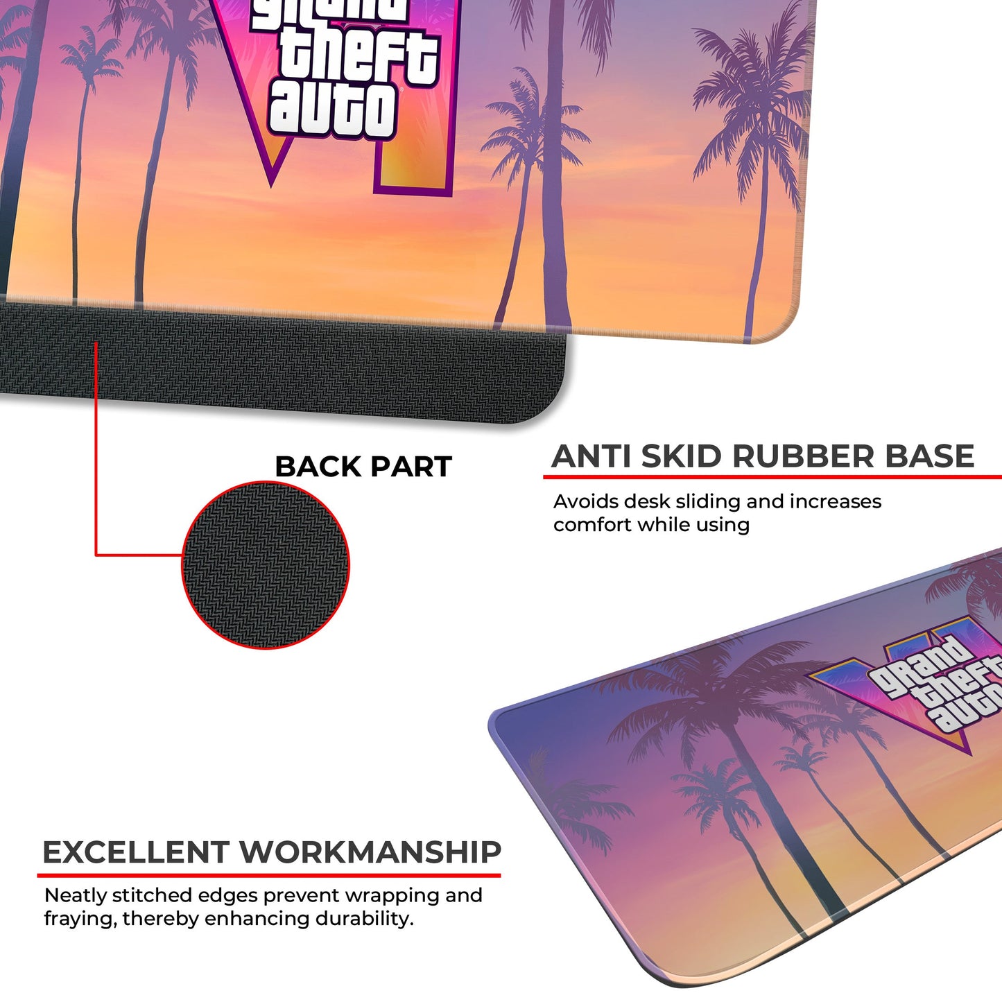 GTA VI - II - XXL Mousepad