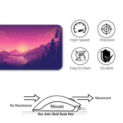 Pink Sunset - E-XL Mousepad