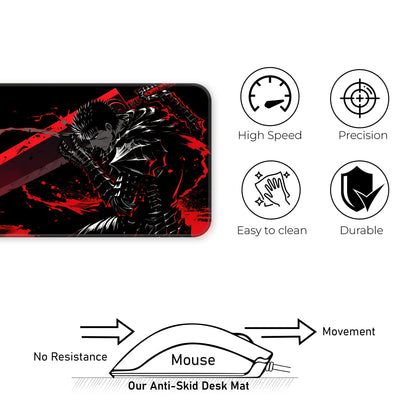 Berserk - Guts - XXL Mousepad