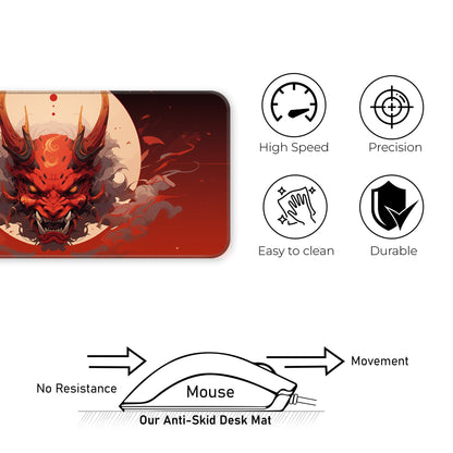Oni Mask - Red - XL Mousepad