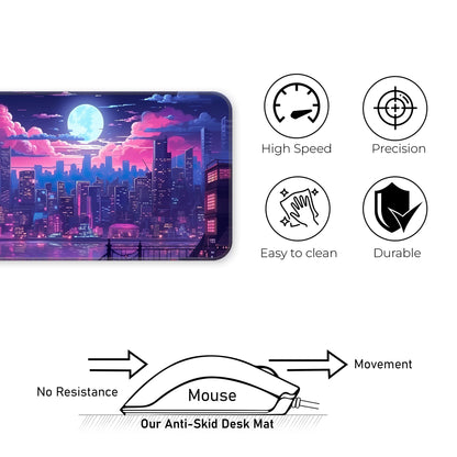 Midnight City Abstract - E-XL Mousepad