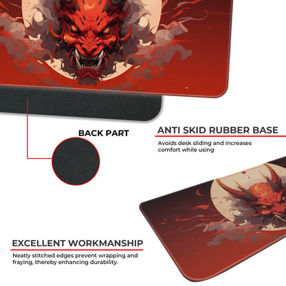 Oni Mask - Red - XL Mousepad