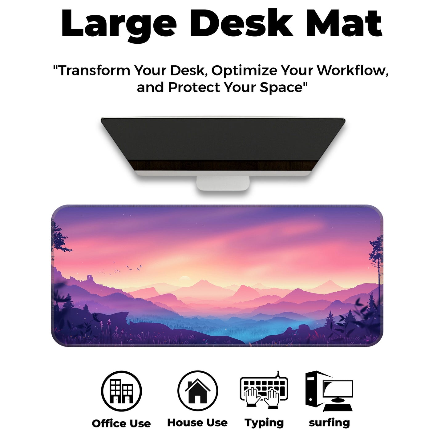 Mountains Subtle - XXL Mousepad