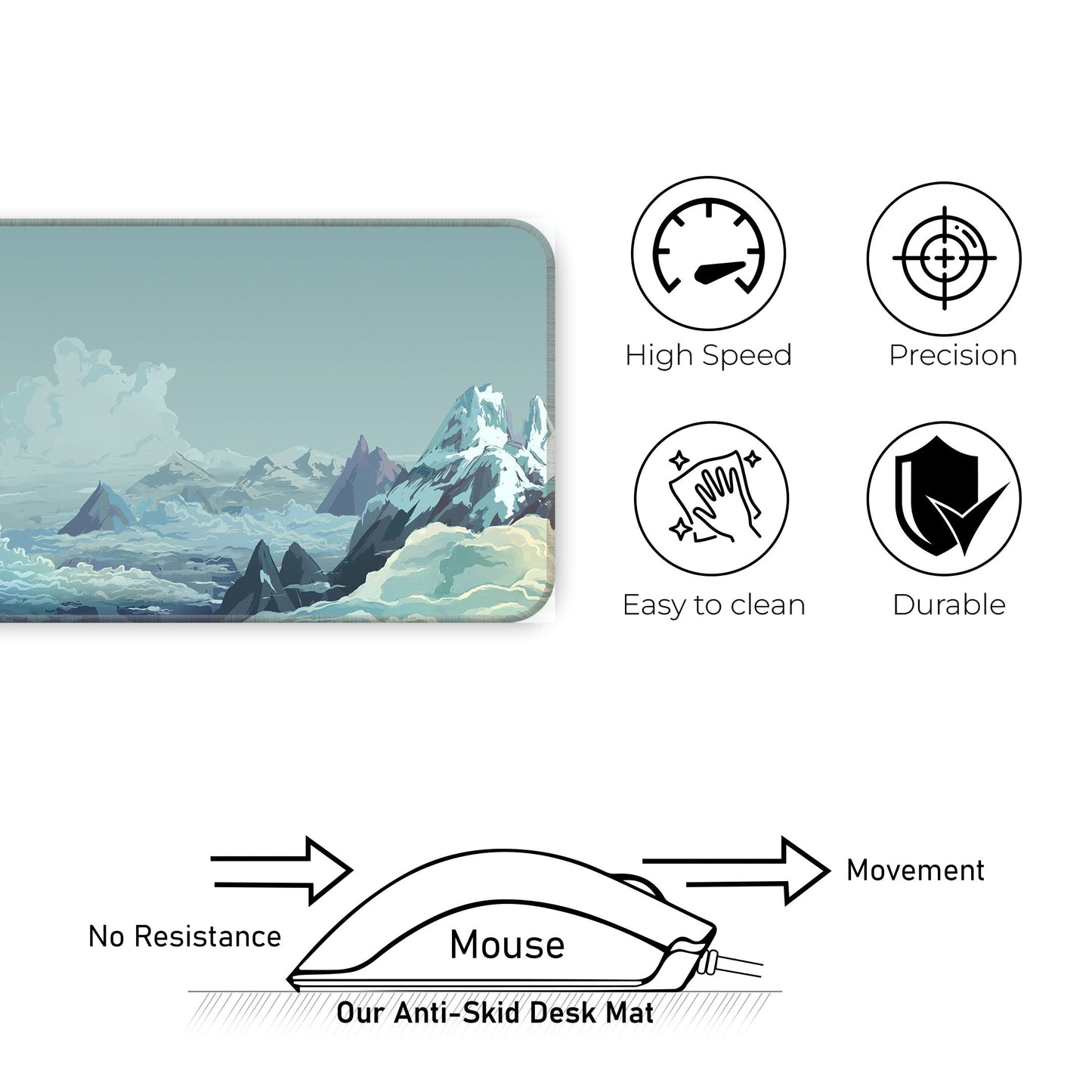 Mountains Landscape - XXL Mousepad