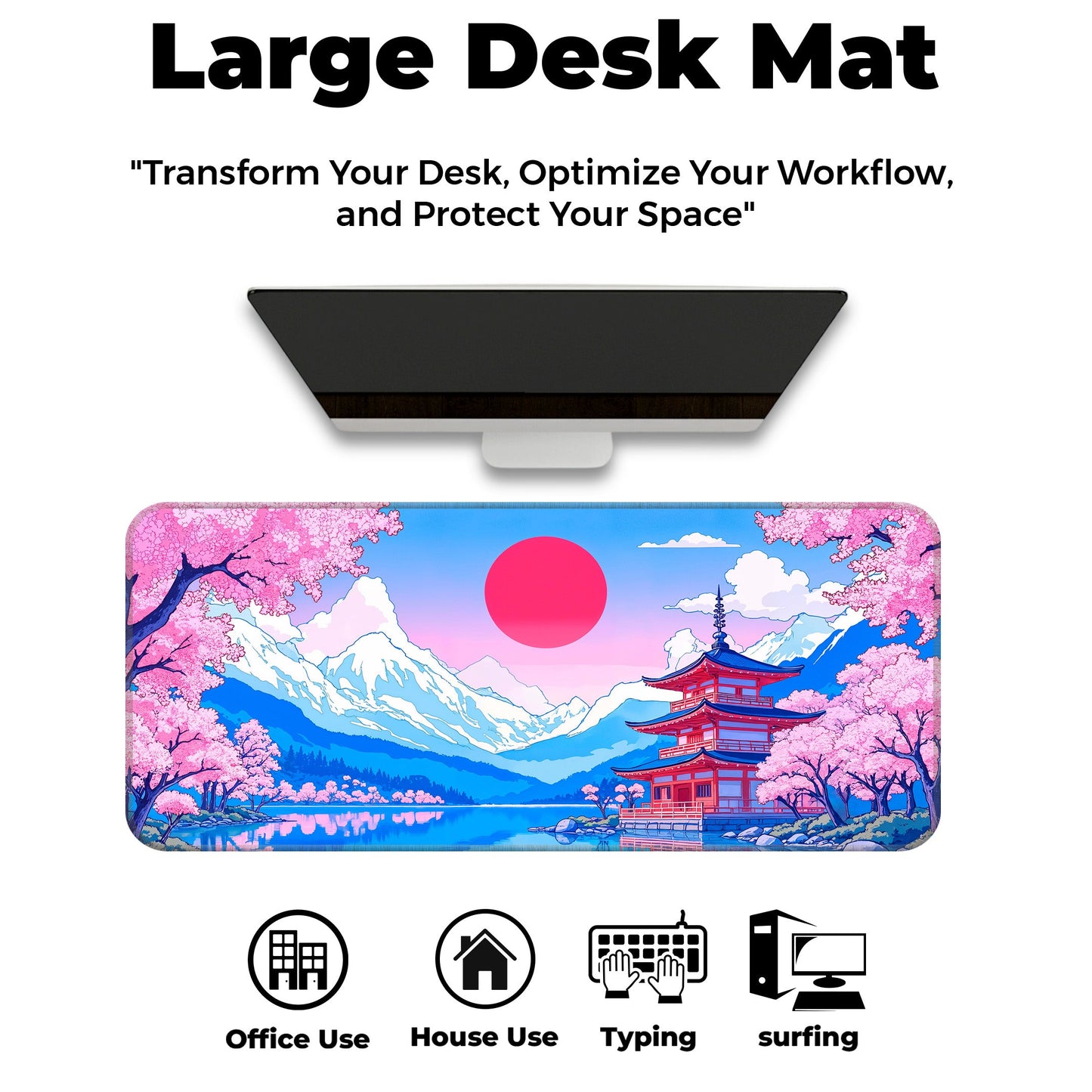 Japanese Temple - XL Mousepad