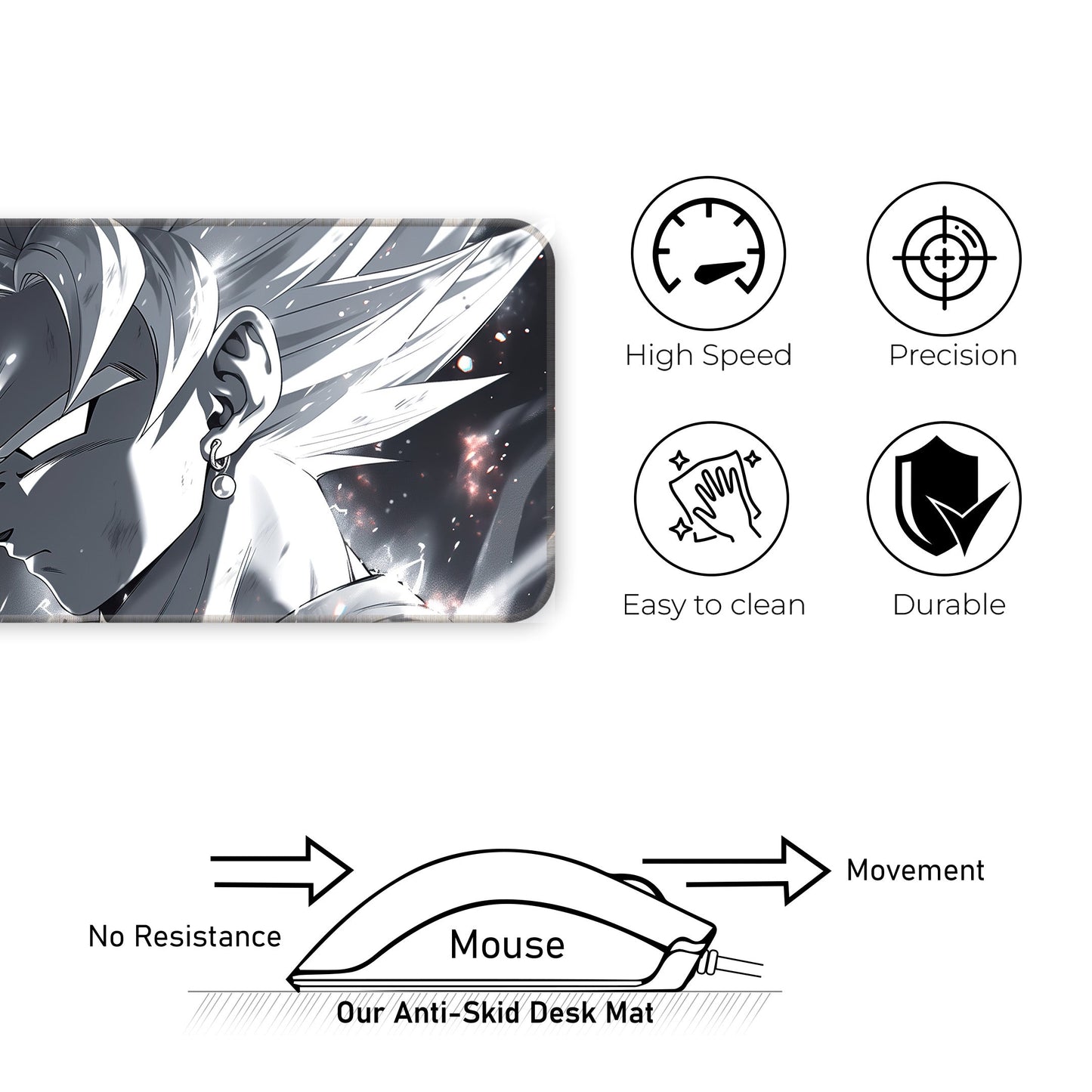 DBZ - Goku Ultra Instinct - XL Mousepad