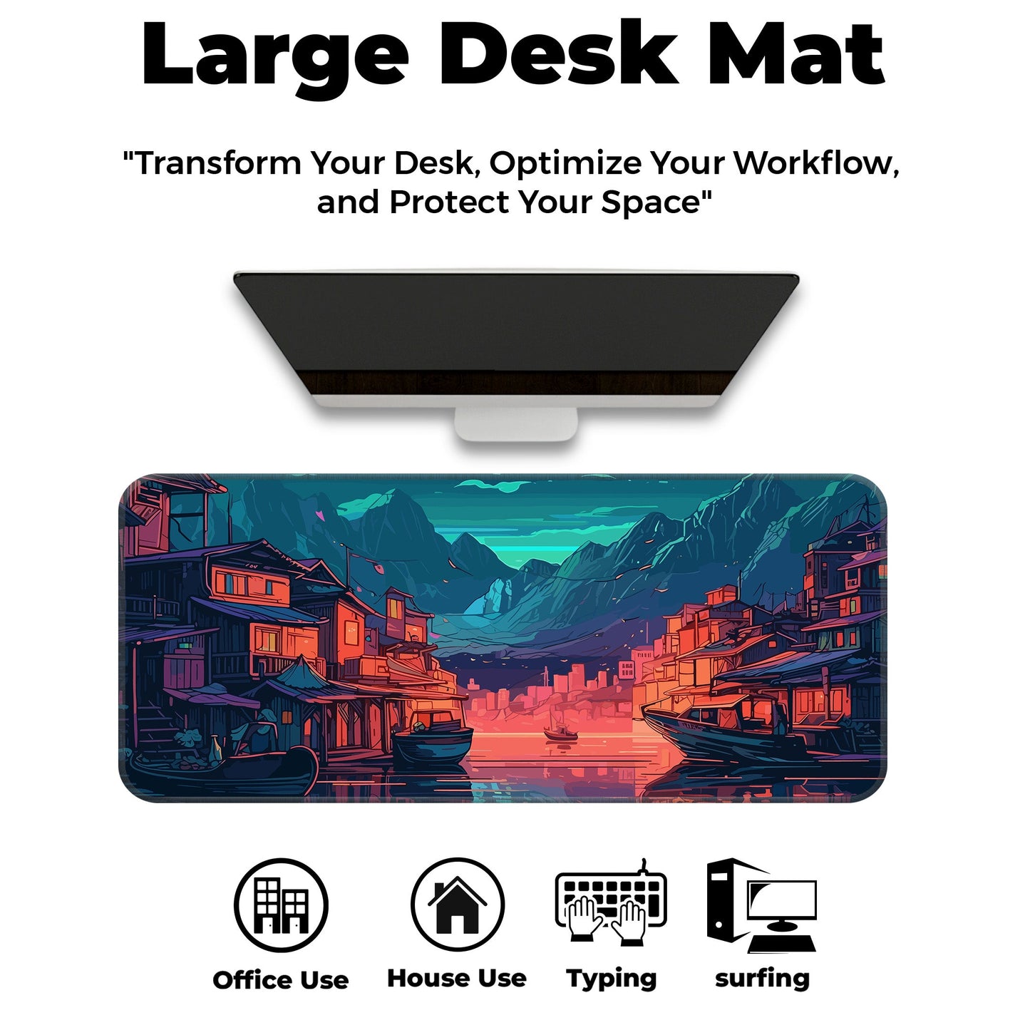 River Night City - XL Mousepad