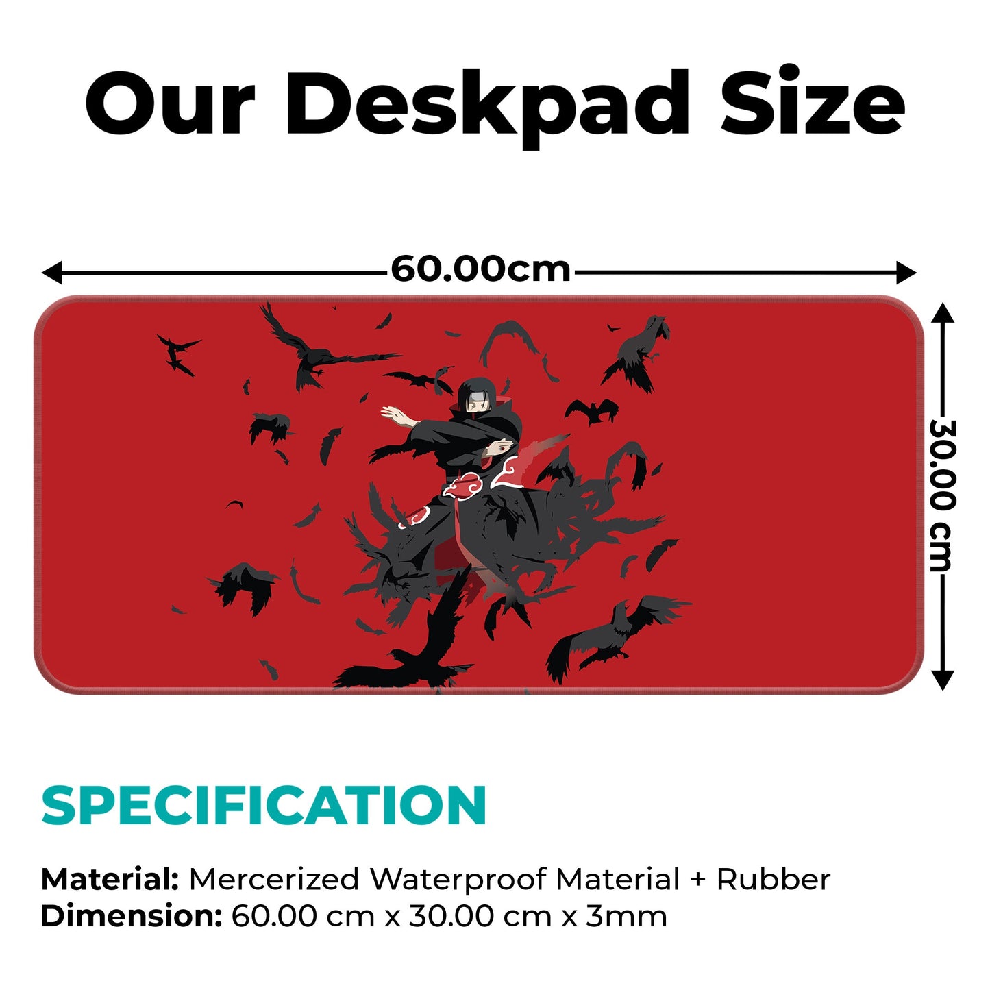 Itachi - Minimal - I - XL Mousepad