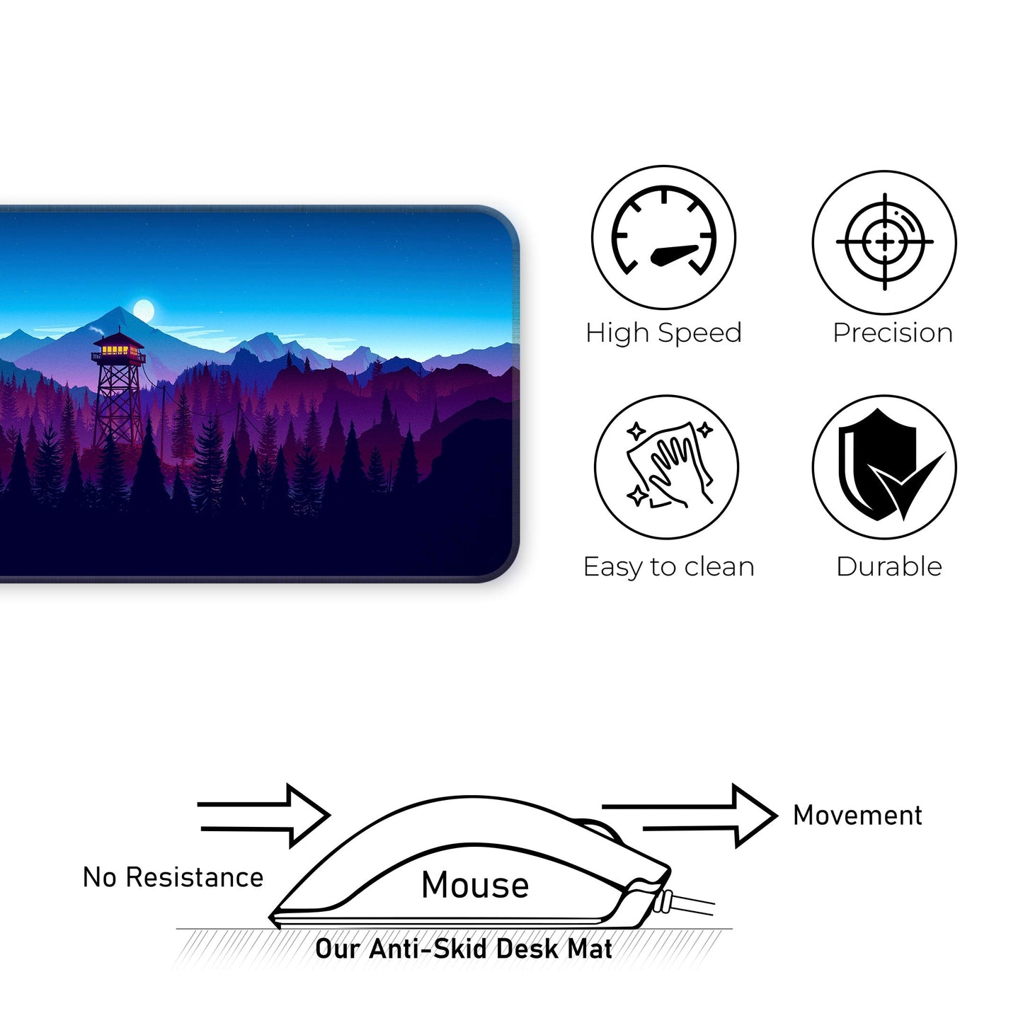 Mountains Abstract - XXL Mousepad