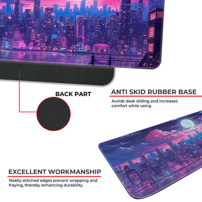 Midnight City Abstract - XXL Mousepad