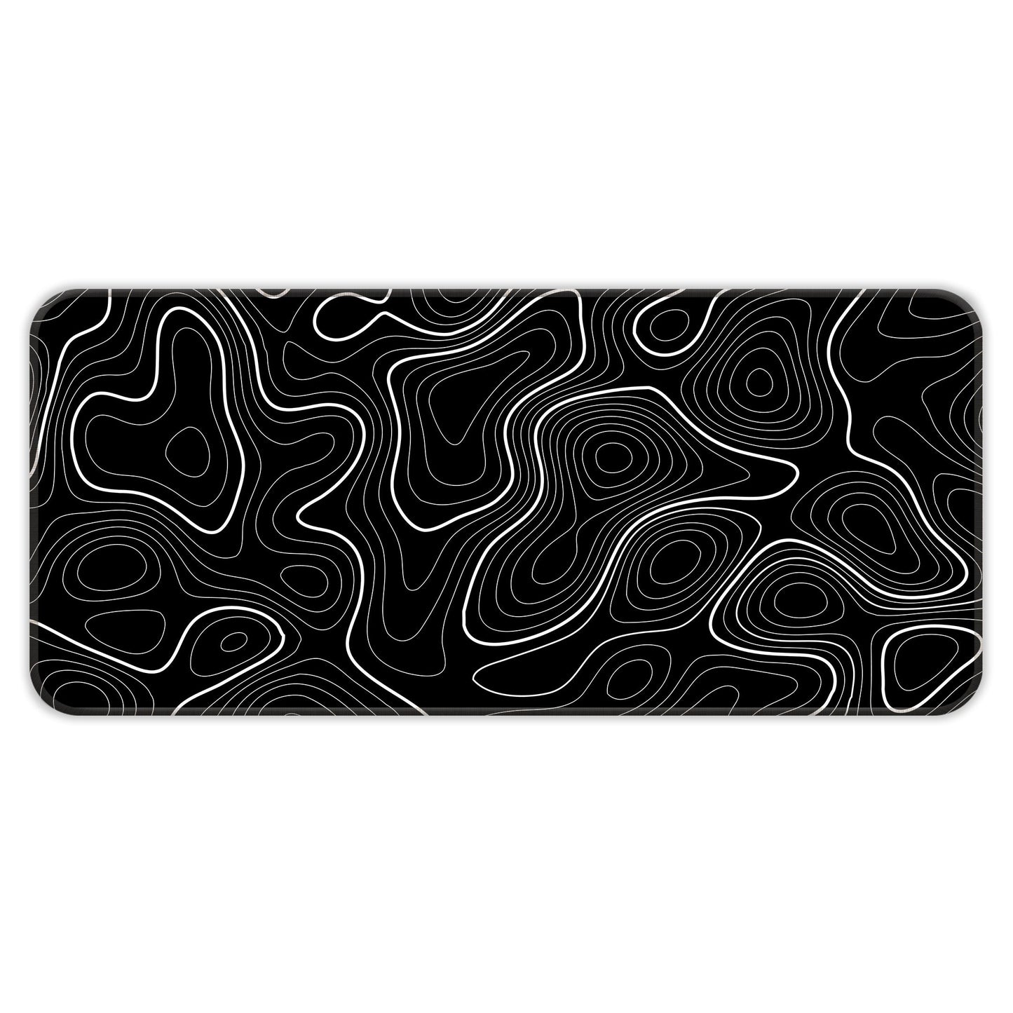 Black Topography - XXL Mousepad