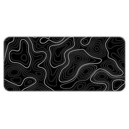 Black Topography - XL Mousepad