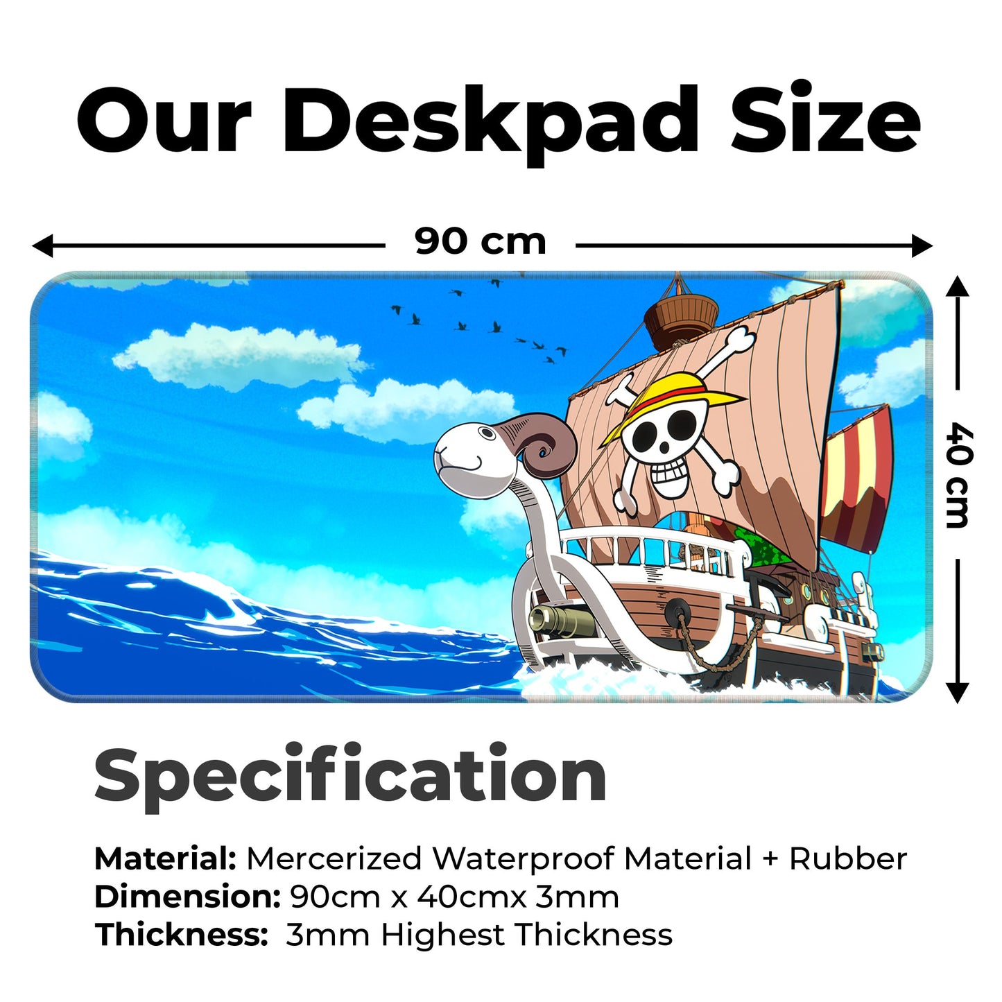 Going Merry - II - XXL Mousepad
