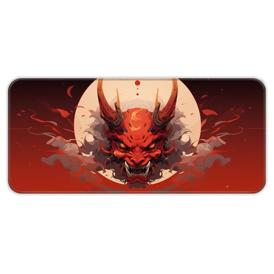 Oni Mask - Red - XXL Mousepad