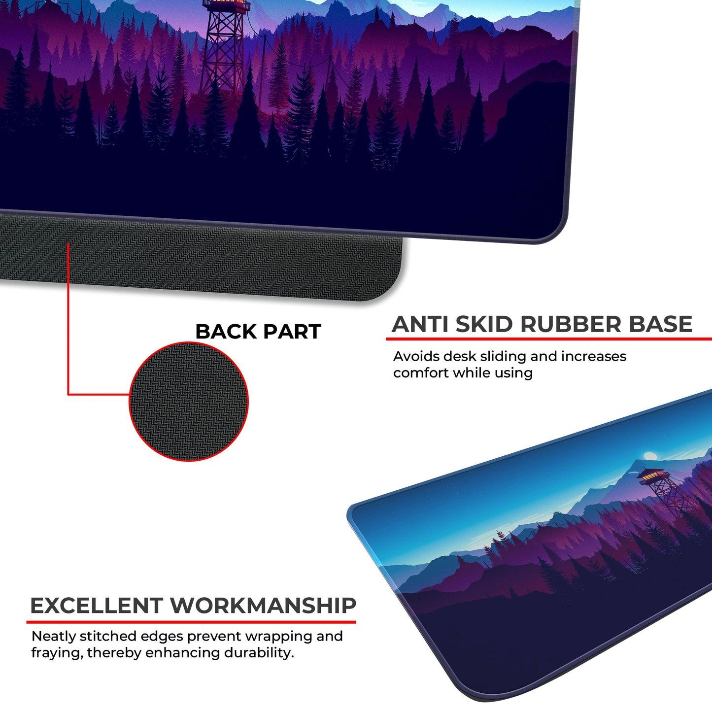 Mountains Abstract - XXL Mousepad