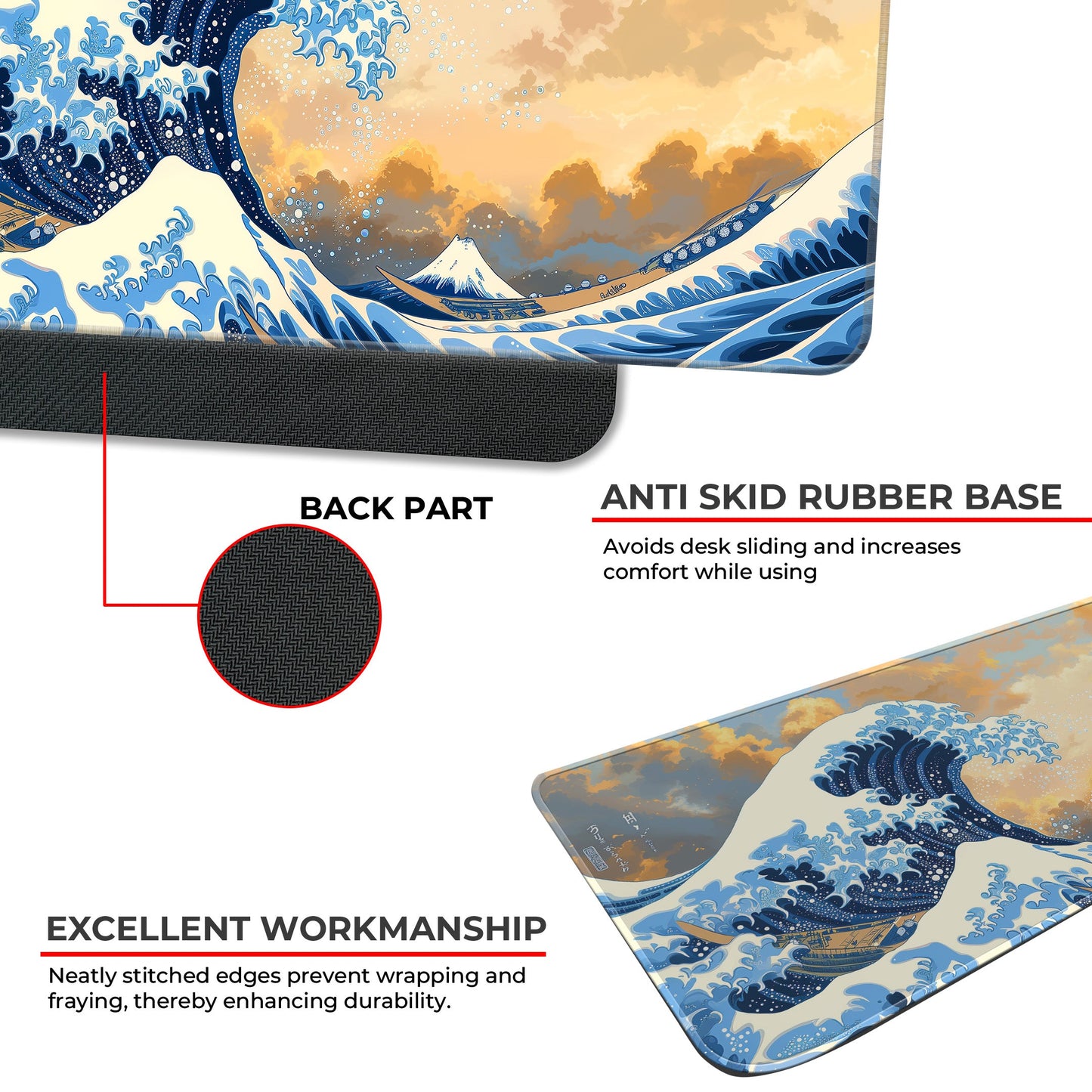 Sea Waves Abstract - XXL Mousepad
