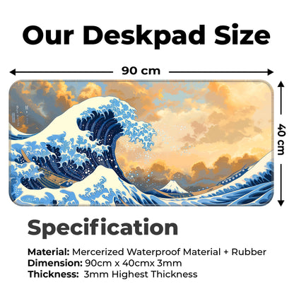 Sea Waves Abstract - XXL Mousepad