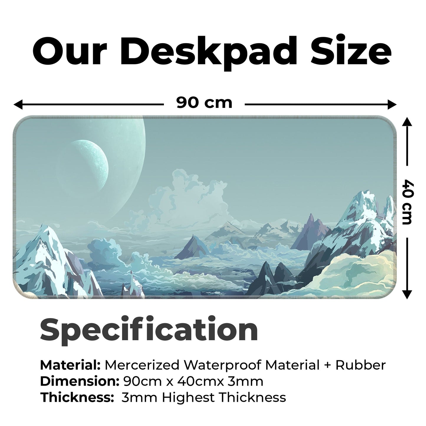Mountains Landscape - XXL Mousepad