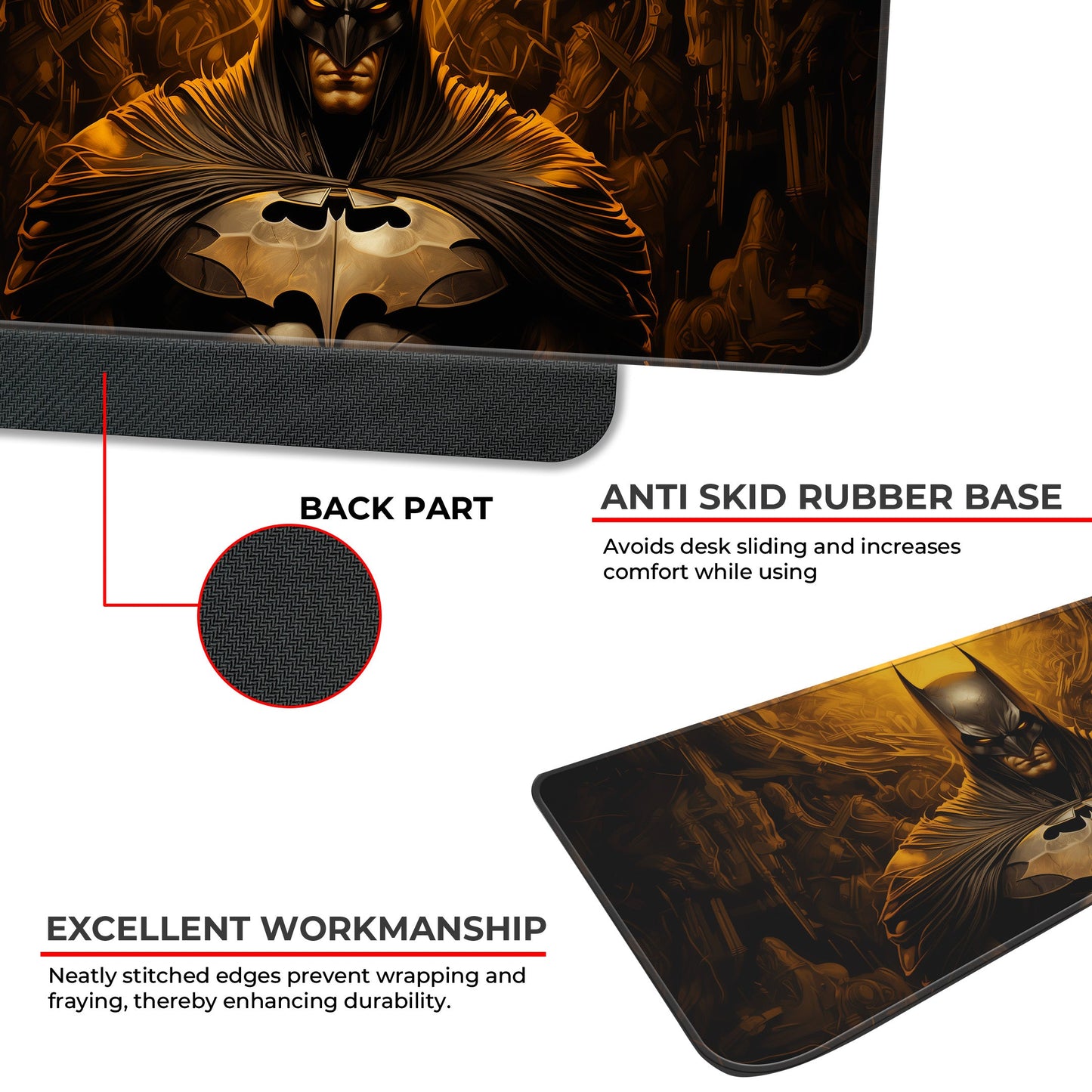 Golden Batman - XL Mousepad