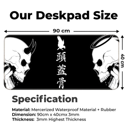 Devil or Angel - Black - XXL Mousepad