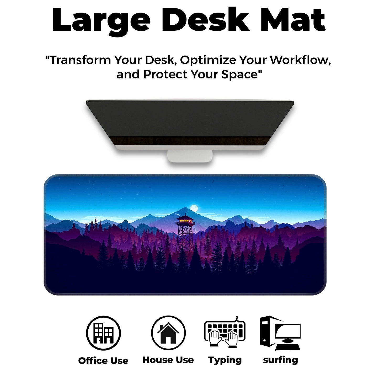 Mountains Abstract - XL Mousepad