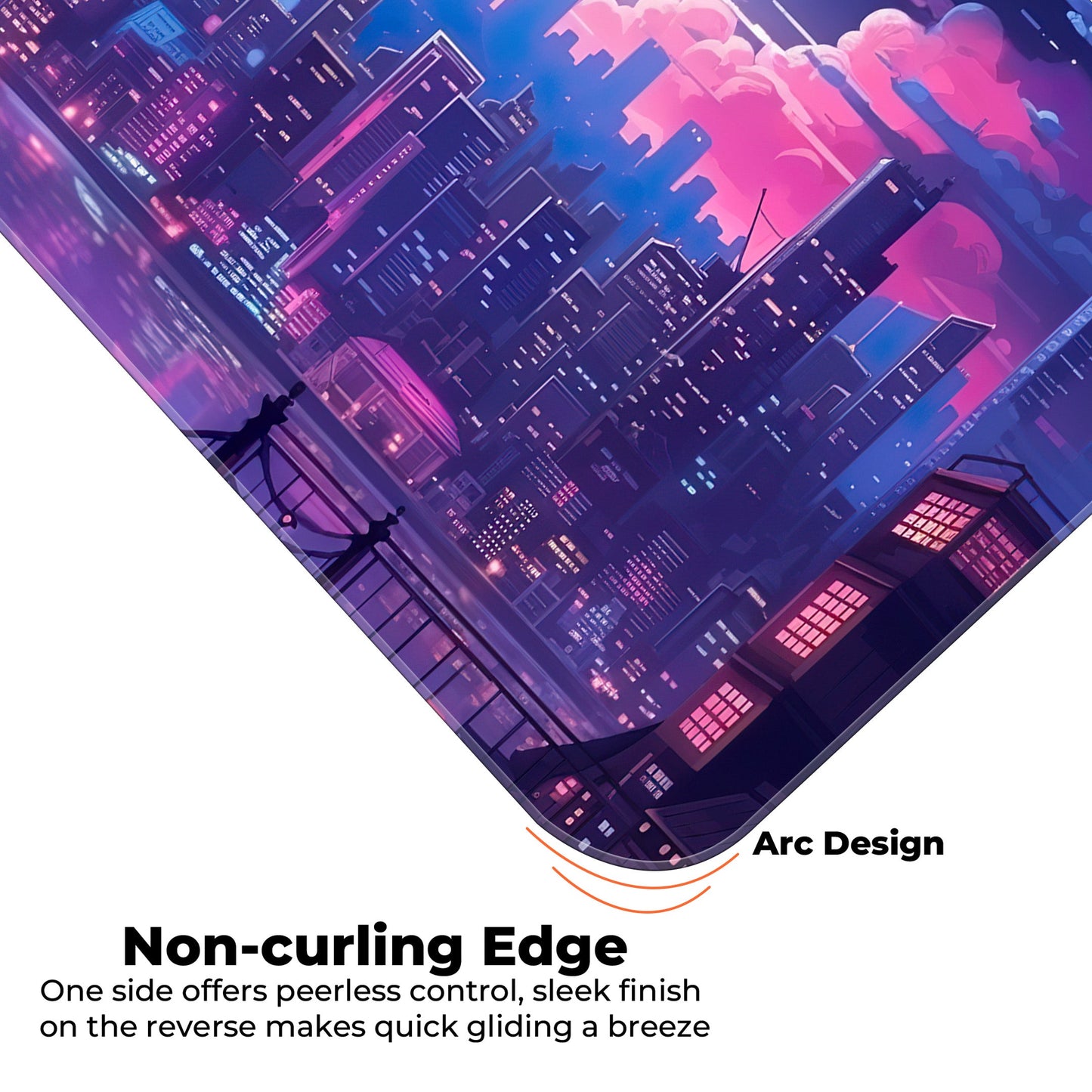 Midnight City Abstract - E-XL Mousepad