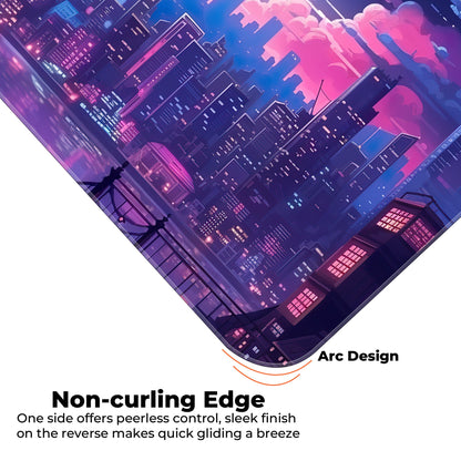 Midnight City Abstract - E-XL Mousepad