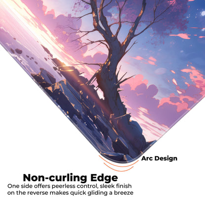Sakura Sunset Abstract - XL Mousepad