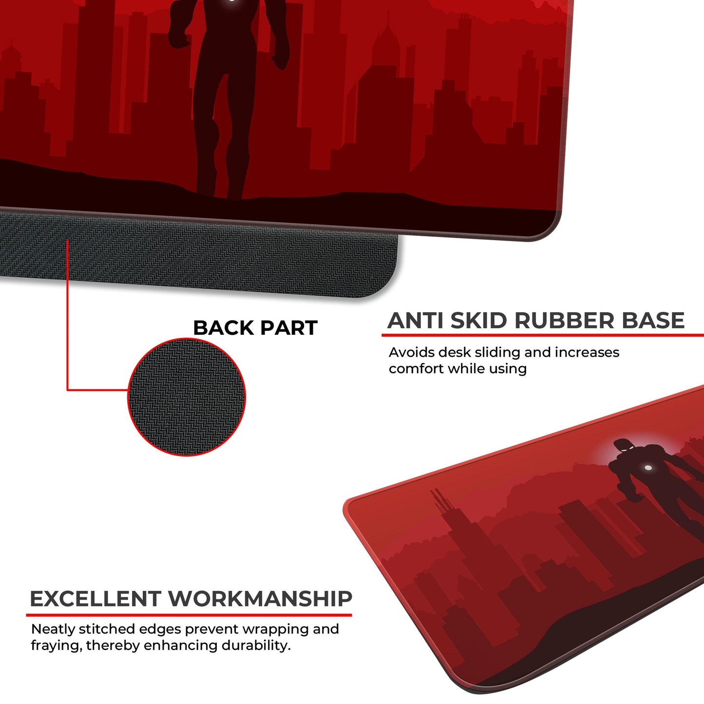 Ironman Red - E-XL Mousepad