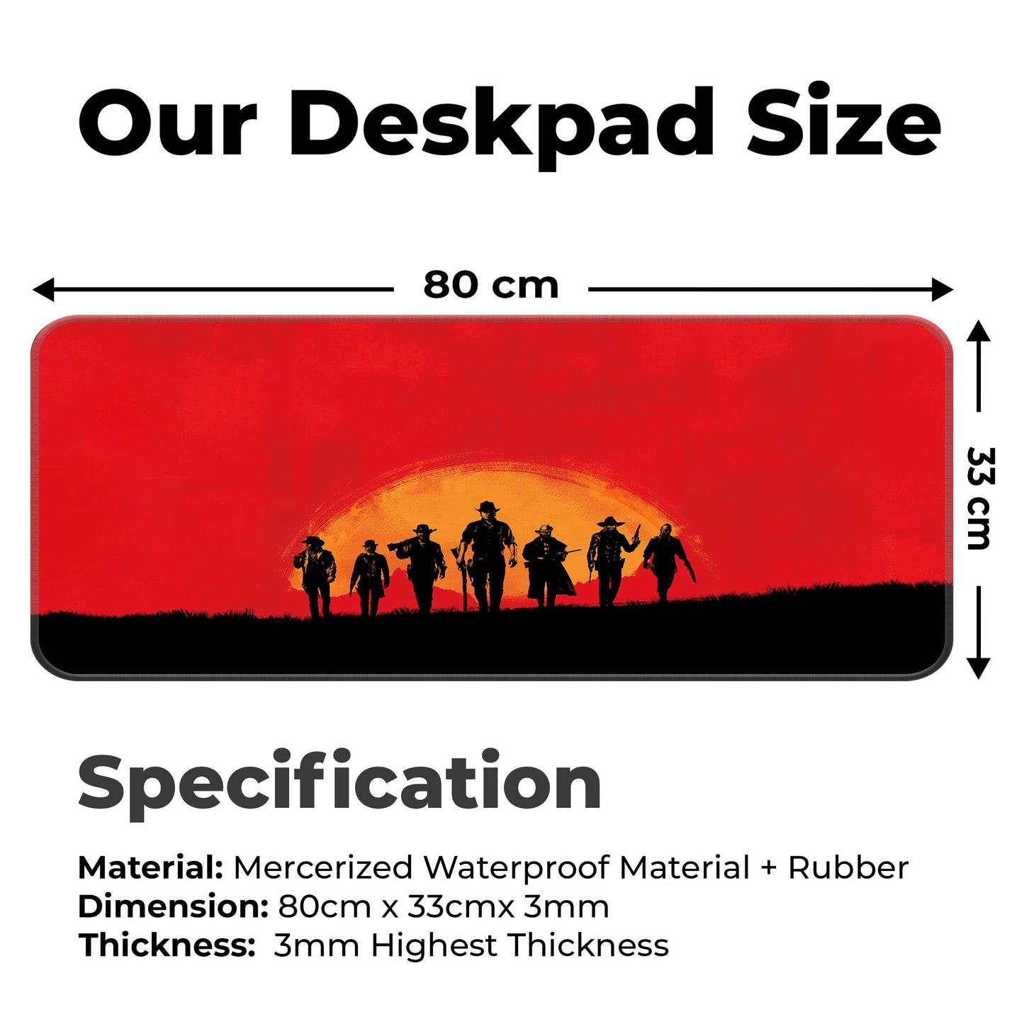 Red Dead Redemption II - E-XL Mousepad