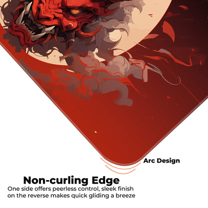 Oni Mask - Red - XXL Mousepad