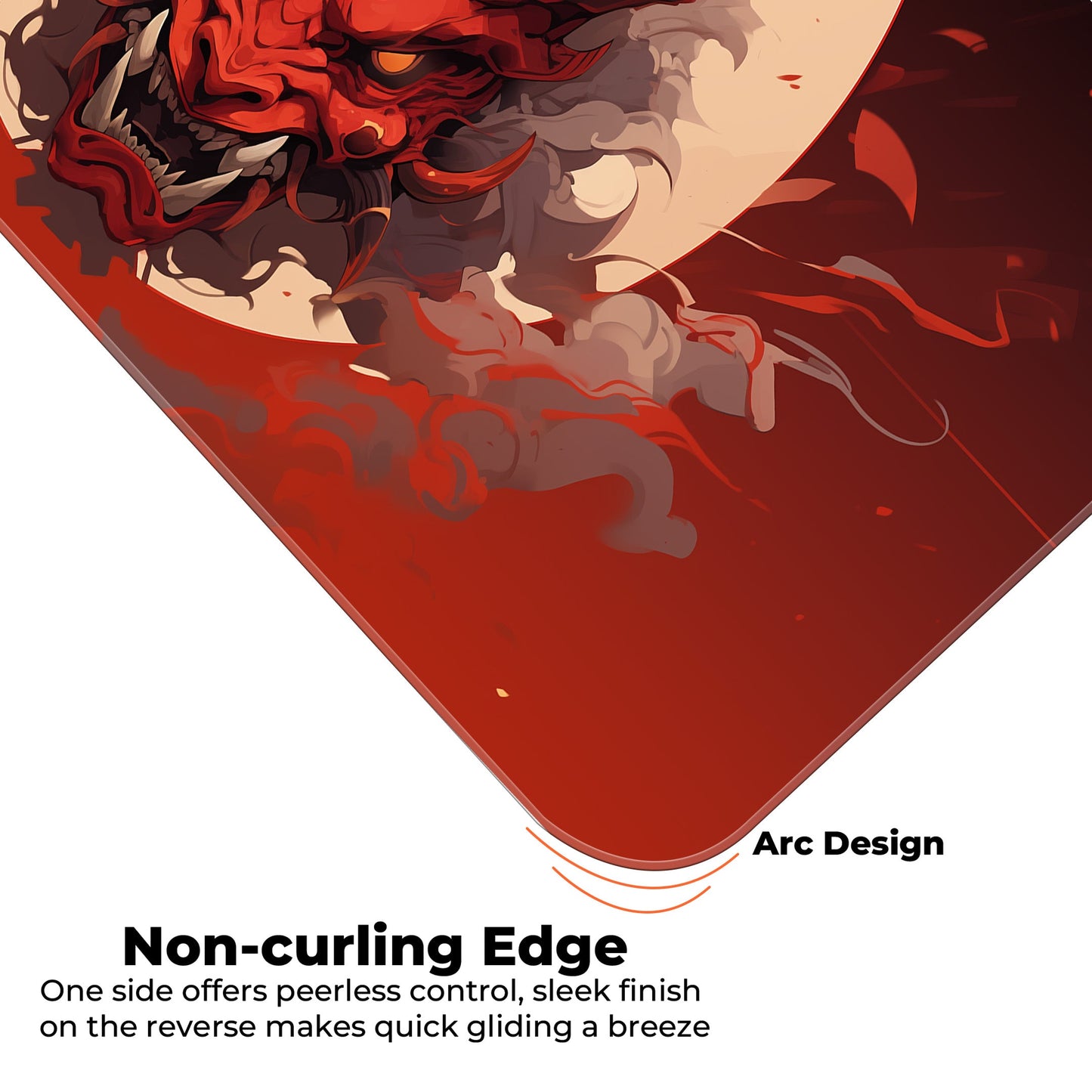 Oni Mask - Red - E-XL Mousepad
